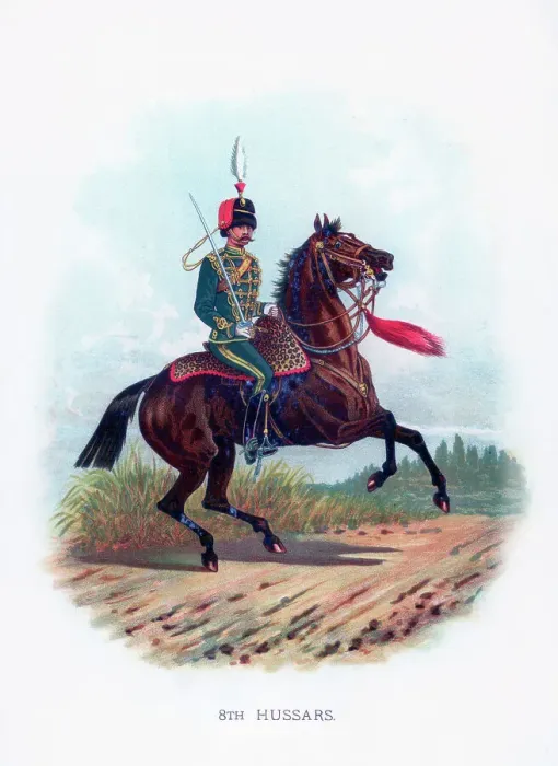 Framed Print : 8th Hussars Print, 1889 Framed Print : 8th Hussars Print, 1889