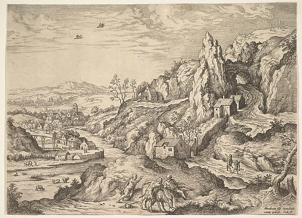 Abraham and Isaac on the way to Sacrifice, 1558. Creator: Hieronymus Cock