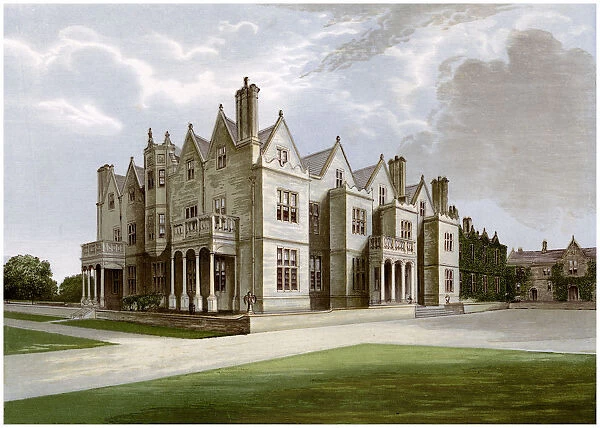 Acton Reynald Hall, Shropshire, home of Baronet Corbet, c1880