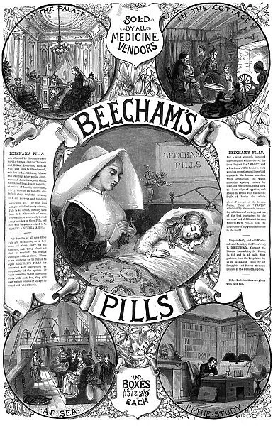Advert for Beechams Pills, 1887