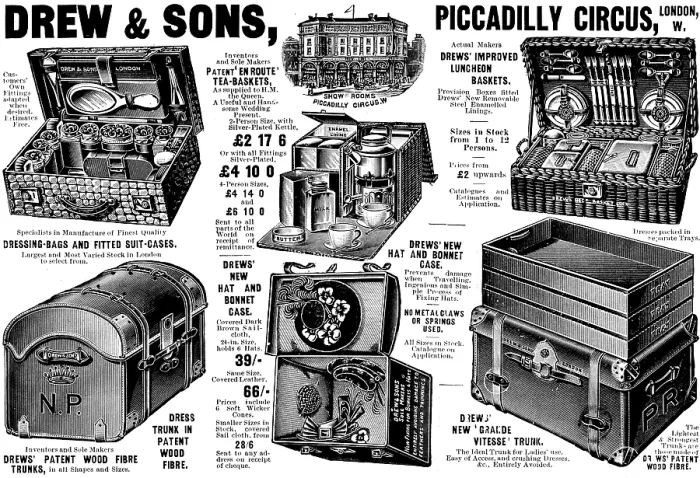 Framed Print : Advertisement Print for Drew and Sons, 1898 Framed Print : Advertisement Print for Drew and Sons, 1898