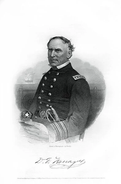 Admiral David Farragut, US Navy officer in the American Civil War, 1862-1867