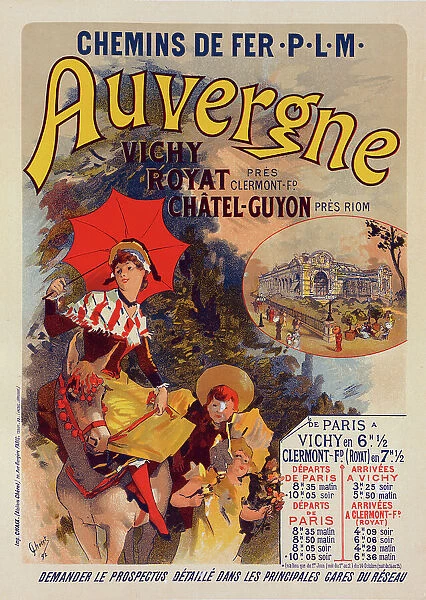 Affiche pour la Compagnie P.-L.-M. 'L'Auvergne', c1899. Creator: Jules Cheret. Affiche pour la Compagnie P.-L.-M. 'L'Auvergne', c1899. Creator: Jules Cheret