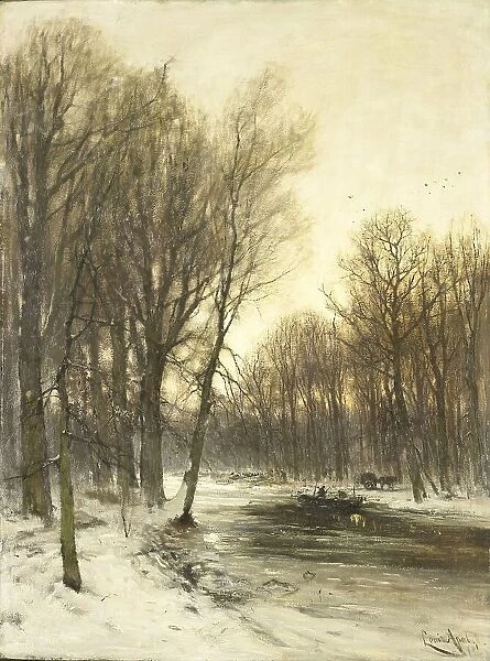 An Afternoon view of Snowy Woods, c.1880-c.1936. Creator: Louis Apol