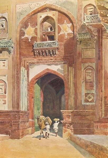 Agra Fort - Inside the Delhi Gate, c1880 (1905). Artist: Alexander Henry Hallam Murray