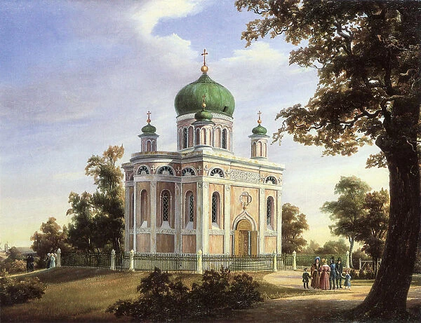 Alexander Nevsky Church at Potsdam, 1838. Artist: Freydanck, Carl Daniel (1811-1887)