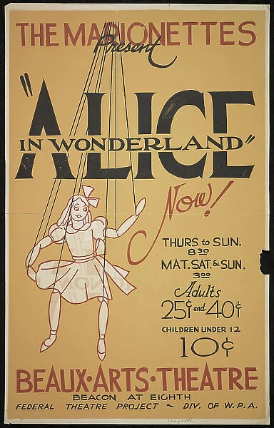 Alice in Wonderland, [193-]. Creator: Unknown