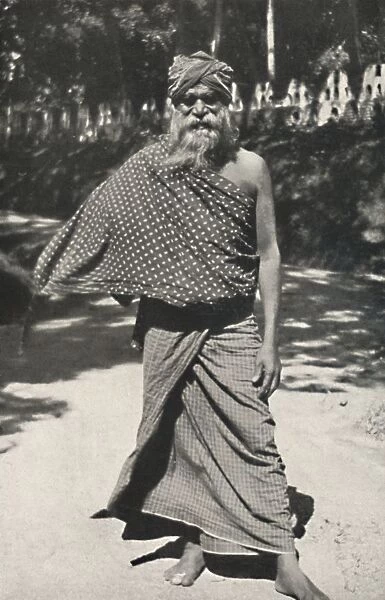 Alter singhalesiscer Arbeiter aus Kandy, 1926