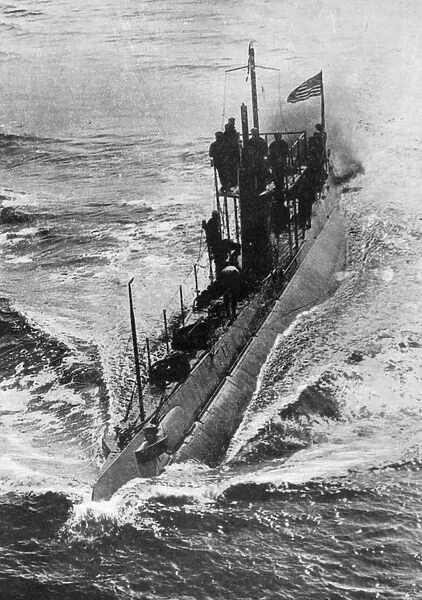 American submarine Preparedness at full speed, First World War, 1914-1918, (c1920)