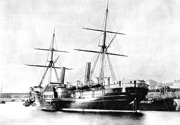 American transatlantic steamship, Arago, 1856