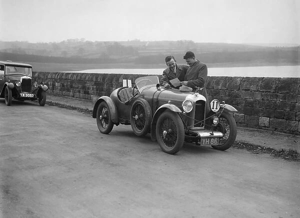Amilcar and Riley 9 at the Ilkley & District Motor Club Trial, Fewston Reservoir