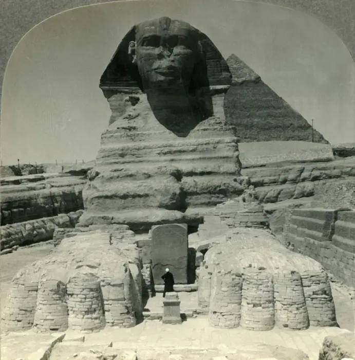 Framed Print : The Ancient Sphinx Print, Giza, Egypt, c1930s Framed Print : The Ancient Sphinx Print, Giza, Egypt, c1930s