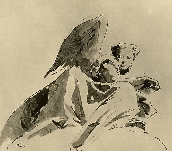 Angel, c1753-1762, (1928). Artist: Giovanni Battista Tiepolo