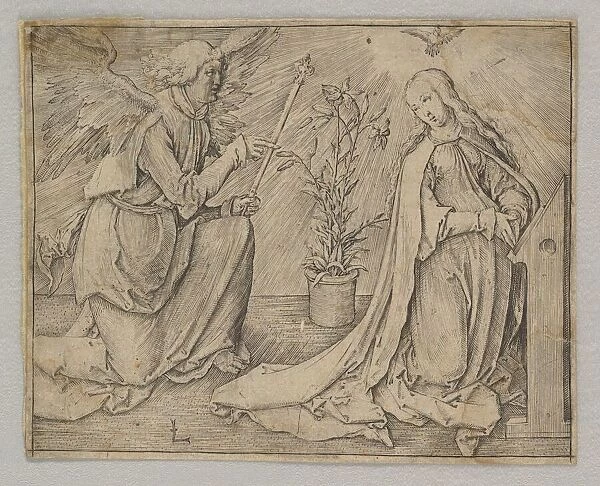 The Annunciation, ca. 1516. Creator: Lucas van Leyden