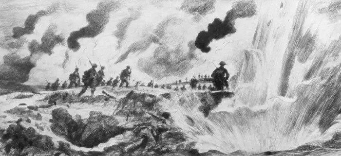 Framed Print : The Attack at the River Steenbeck Print Framed Print : The Attack at the River Steenbeck Print