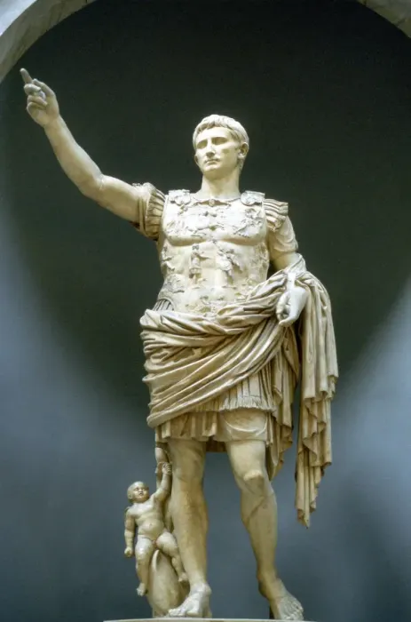 Framed Print : Print of Marble Statue of Augustus Caesar Framed Print : Print of Marble Statue of Augustus Caesar