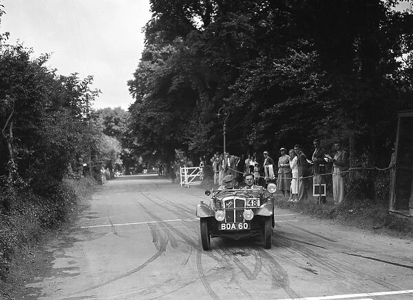 Austin 7 of Bert Hadley, winner of a bronze award at the MCC Torquay Rally, July 1937