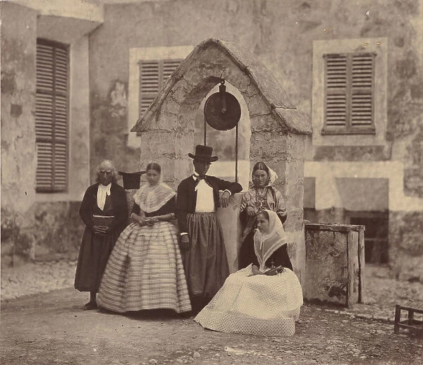 Baleares, Aldeanos de Palma y sus alrrededores, 1860. Creator: Charles Clifford