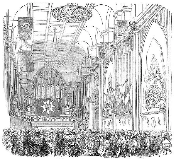 Ball at Guildhall, in aid of the Patriotic Fund, 1854. Creator: Unknown