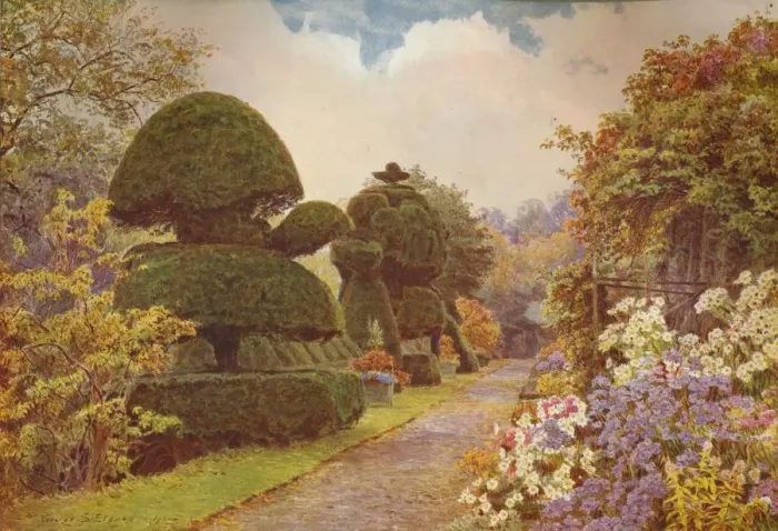 Framed Print : Barncluith Print, c1915 Watercolour Framed Print : Barncluith Print, c1915 Watercolour