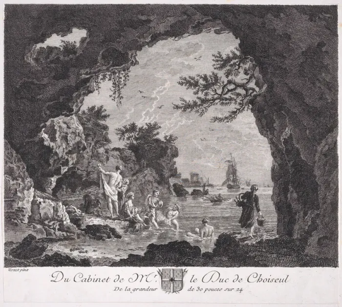 Framed Print : The Bathers Print, ca. 1760 Framed Print : The Bathers Print, ca. 1760