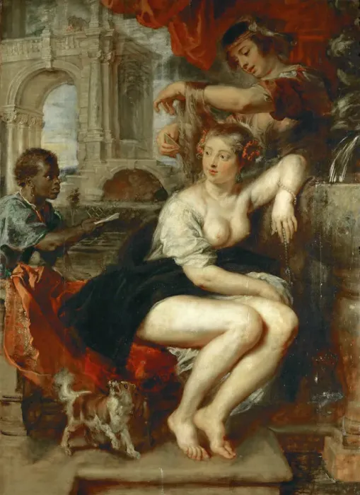Framed Print : Bathsheba at Her Bath, c. 1635 Print - Rubens Framed Print : Bathsheba at Her Bath, c. 1635 Print - Rubens