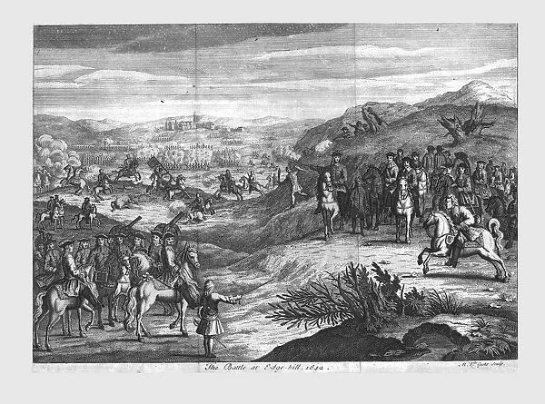 The Battle of Edge-hill, 1642, (late 17th century). Creator: Michael Vandergucht