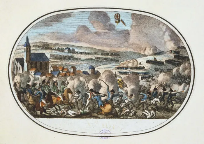 Framed Print : Print of the Battle of Fleurus, 26 June 1794 Framed Print : Print of the Battle of Fleurus, 26 June 1794