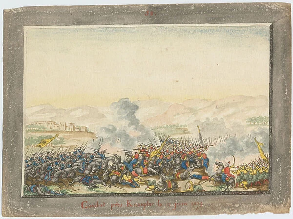 The Battle of Kulevicha on June 11, 1829, 1829. Artist: Anonymous