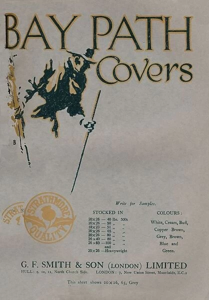 Bay Path Covers - G. F. Smith & Son (London) Limited advert, 1919