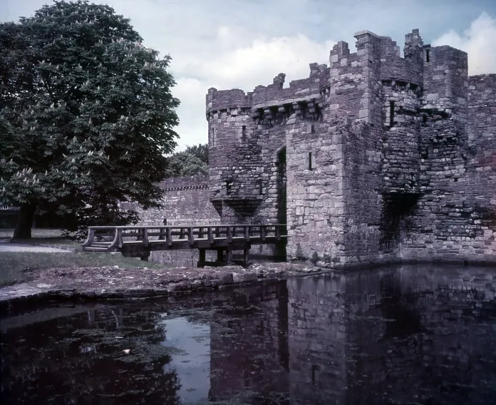 Framed Print : Beaumaris Castle Print, c1955 Framed Print : Beaumaris Castle Print, c1955
