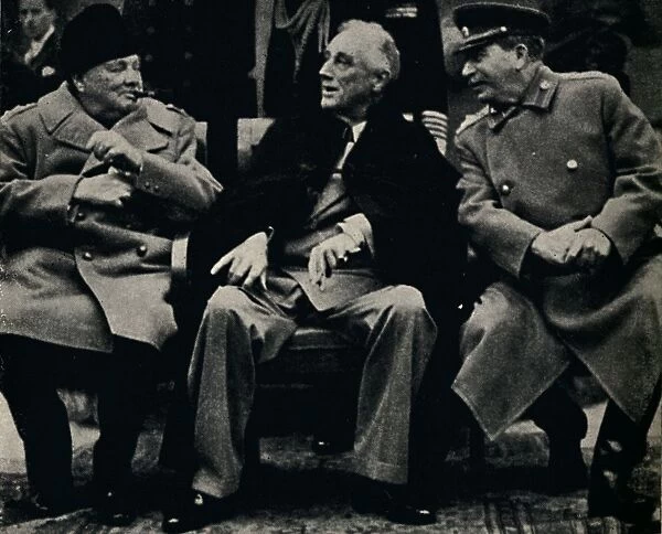 Big Three Conference in the Crimea, February 1945. Creator: Unknown