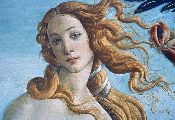 The Birth of Venus (detail), c1485. Artist: Sandro Botticelli