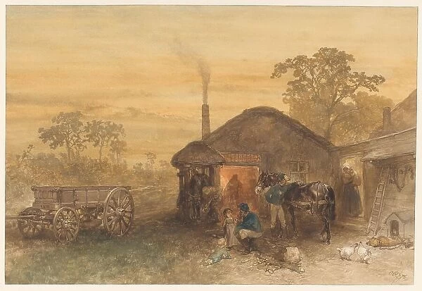 The blacksmith, 1876. Creator: Charles Rochussen