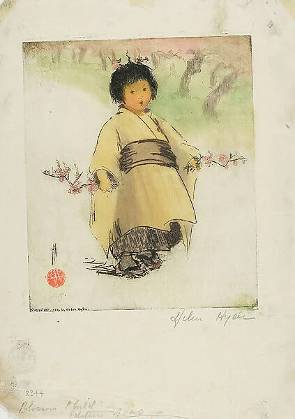 Blossom Child, 1902. Creator: Helen Hyde