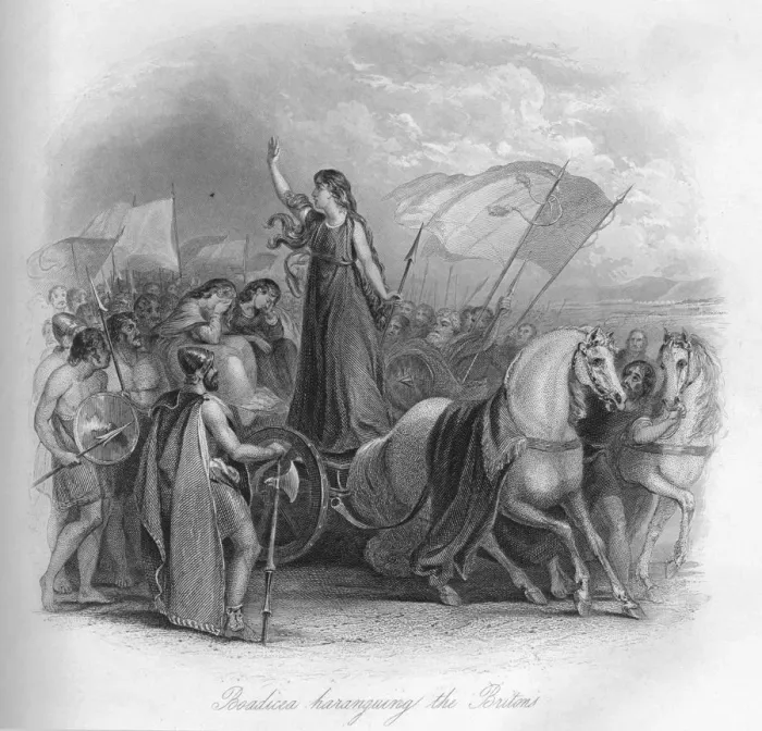 Framed Print : Boadicea haranguing the Britons, 1859 Print Framed Print : Boadicea haranguing the Britons, 1859 Print