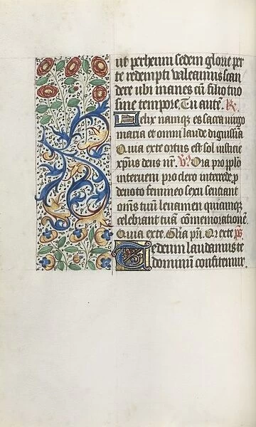 Book of Hours (Use of Rouen): fol. 36v, c. 1470. Creator: Master of the Geneva Latini (French