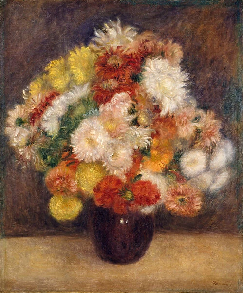 Bouquet of Chrysanthemums, 1881. Creator: Pierre-Auguste Renoir