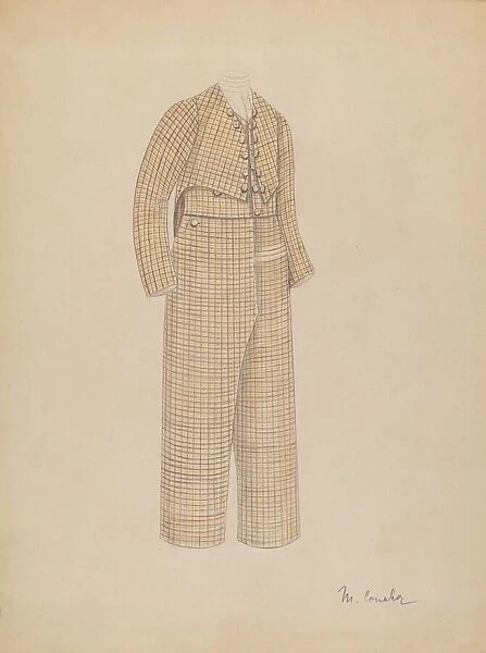 Boys Suit, 1935  /  1942. Creator: Margaret Concha