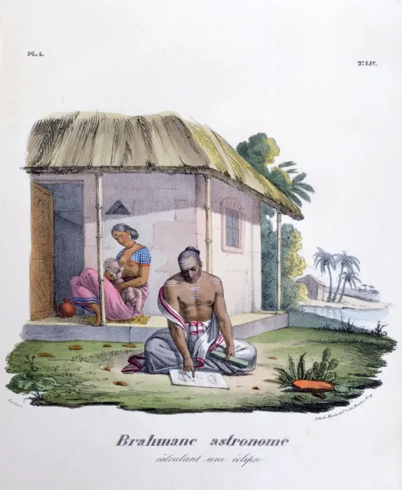 Framed Print : Brahmin Astronomer Lithograph Print Framed Print : Brahmin Astronomer Lithograph Print