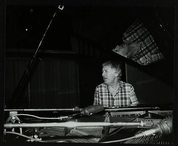 Brian Dee on the piano, Lansdowne Studios, Holland Park, London, 1989