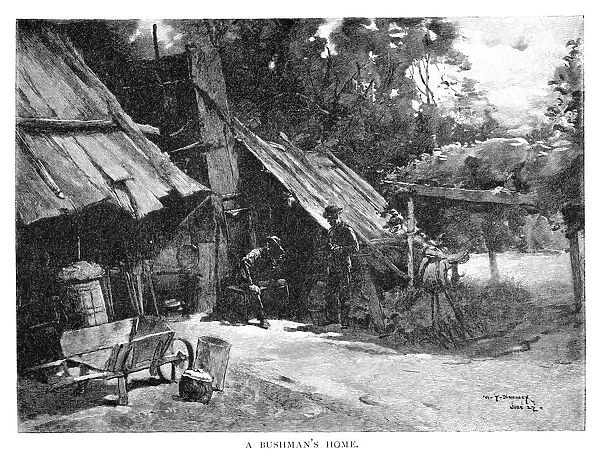 A Bushmans Home, Australia, 1886. Artist: William Thomas Smedley
