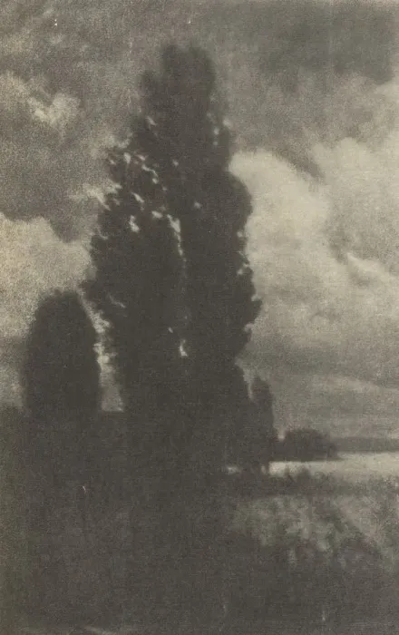 Framed Print : Poplars and Clouds Print, 1906 Framed Print : Poplars and Clouds Print, 1906
