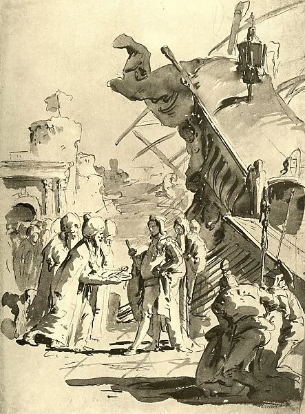 Capitulation of a Town, mid 18th century, (1928). Artist: Giovanni Battista Tiepolo