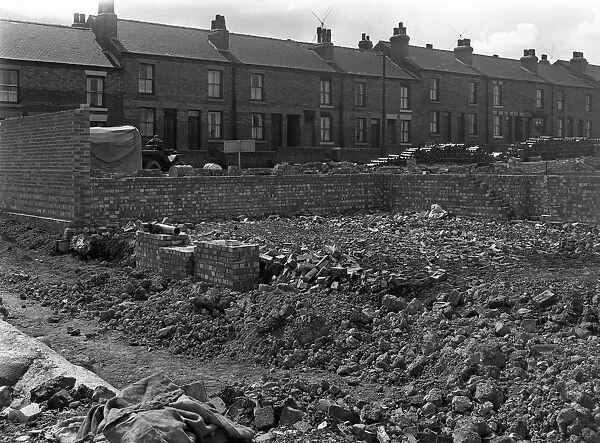 Carslyle Street, with new development, Kilnhurst, South Yorkshire, 1956