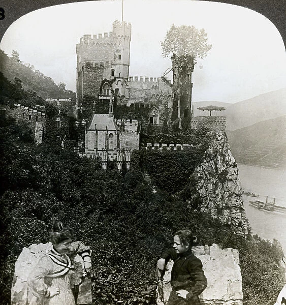 Castle Rheinstein, near Bingen, Germany. Artist: Underwood & Underwood