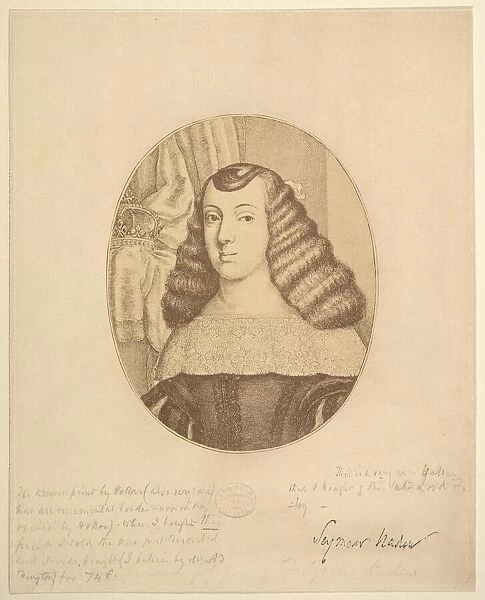 Catherine, Princess of Portugal, 1661. Creator: Wenceslaus Hollar