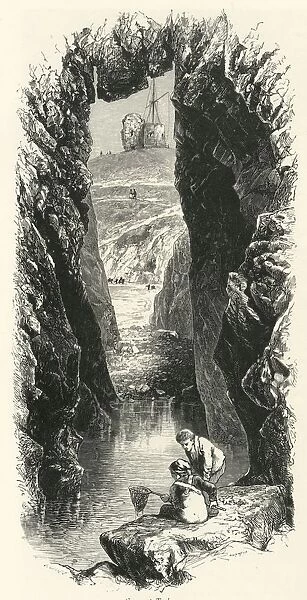 Caves at Tenby, c1870
