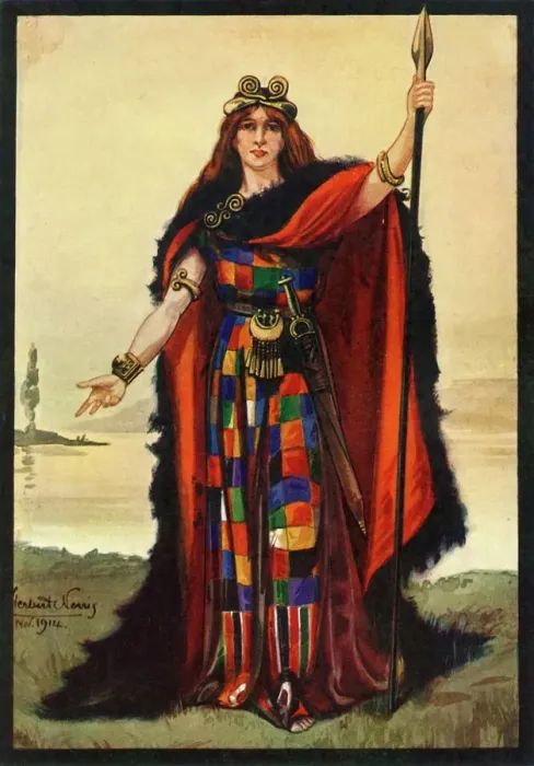 Framed Print : Herbert Norris Print: A Celtic Chieftainess (Boadicea), 1924 Framed Print : Herbert Norris Print: A Celtic Chieftainess (Boadicea), 1924