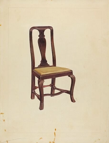 Side Chair, c. 1940. Creator: Marian Curtis Foster